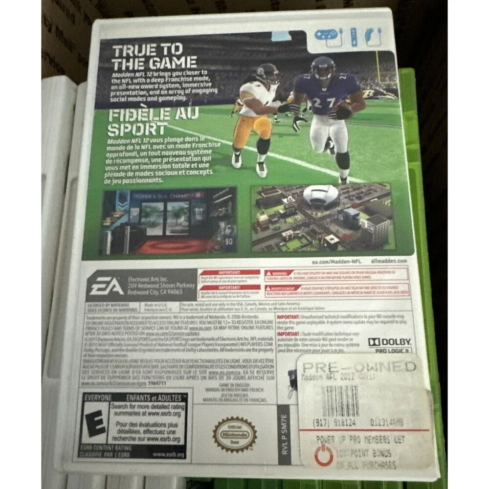 Madden NFL 12 - Nintendo Wii - Complete